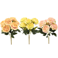 UMĚLÁ VĚTVIČKA - KYTICE 7 PIVONIÍ 41 CM MIX BARVY *4083