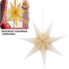 PAPER DECORATIVE STAR 60 CM WHITE-GOLD