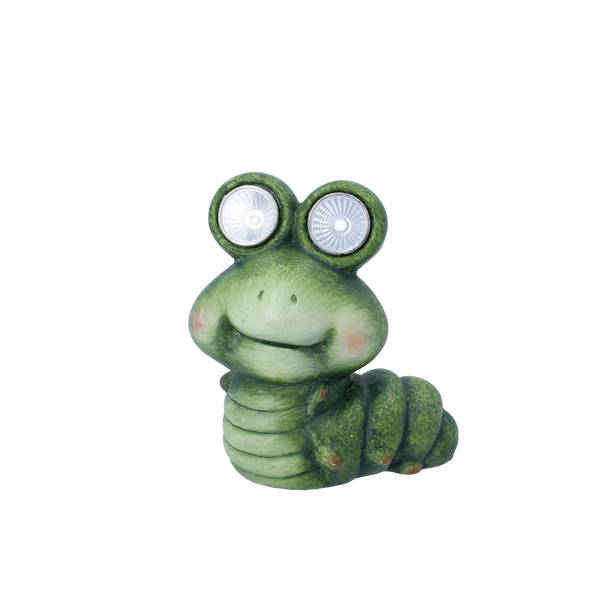 GARDEN FIGURINE - CATERPILLAR WITH GLOWING EYES 15 x 10 x 17,5 CM LED pack=4 pcs