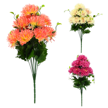 ARTIFICIAL BRANCH - CHRYSANTHEMUM ASSORTED COLOURS