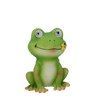 GARDEN FIGURINE – FROG WITH GLOWING EYES 9,6 X 7,5 X 13 CM LED pack=6 pcs