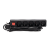 EXTENSION CORD POWER STRIP WITH SWITCH 5 SOCKETS 3 M BLACK