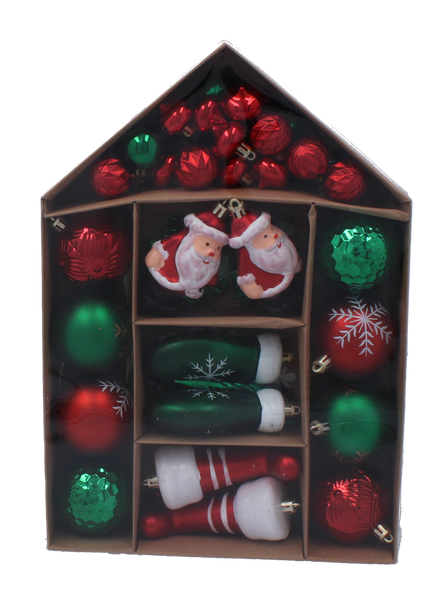 66 CHRISTMAS ORNAMENTS - MIX