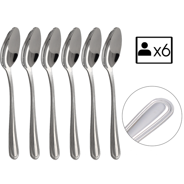 SET 6 TEA SPOONS LONDON