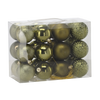 KPL. 24 BOMBEK 6 CM OLIV/BRONZAT/GRIȚĂ MIX DE MODELE *7269