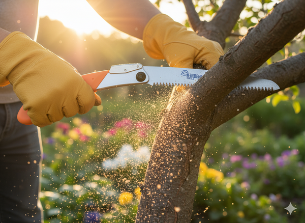 Folding hand saw with SK-5 steel blade 21 CM