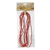 GARLAND 2.7 M BEADS 5 MM RED/GOLD/SILVER