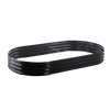 VEGETABLE-FLOWER BED 240 X 120 X 30 CM OVAL ANTHRACITE