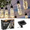 SOLAR GARDEN GARLAND LENGTH 2 + 1.8 M LUX 10 LED WARM WHITE