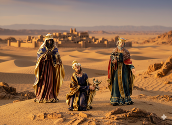 SET OF THREE KINGS 60 CM