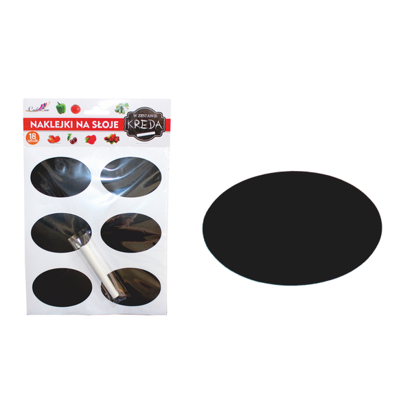 OVAL STICKER SIZE: 6 x 4,8 CM