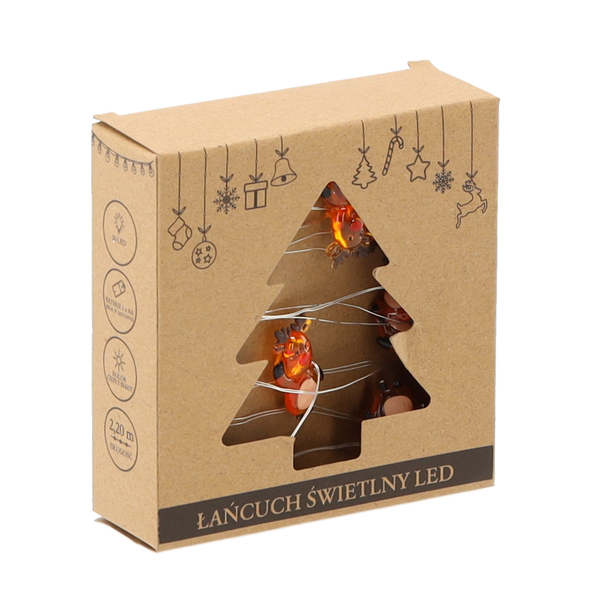 LED LIGHT CHAIN - REINDEERS 20 L BATTERY-POWERED