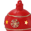 RED BAUBLE LED 13 CM