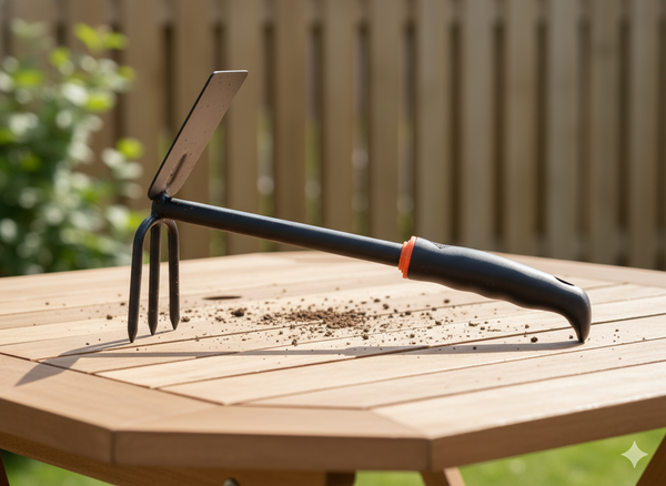 DOUBLE-SIDED HOE 29 x 6.4 x 18CM BLACK