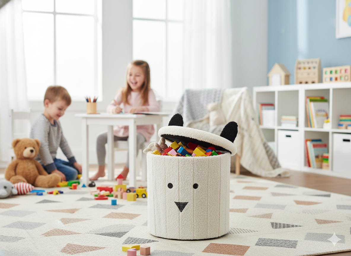 SKŁADANA PUFA ZE SCHOWKIEM 28 x 28 x 34 CM BIAŁA *4243 pol_pl_SKLADANA-PUFA-ZE-SCHOWKIEM-28-x-28-x-34-CM-BIALA-4243-3961_9