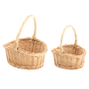 ZESTAW 2 KOSZYKÓW RATTANOWYCH Z RĄCZKĄ – NATURALNY