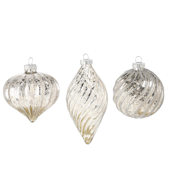 GLASS ORNAMENT BALL DIA 8CM