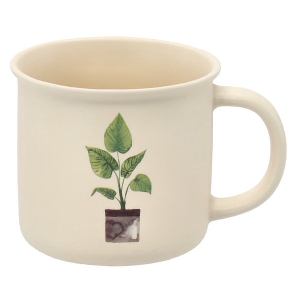 PORCELAIN MUG 355 ML PLANT IN POT MIX PATTERNS PACK=12PCS