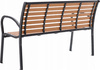 ZAHRADNÍ LAVICE 125 x 60 x 80 CM HNĚDÁ *0865