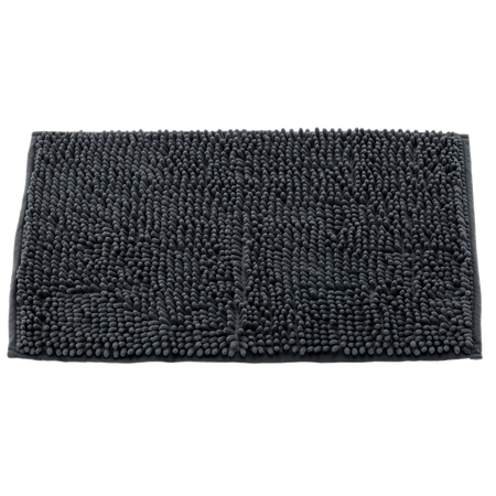 BATH MAT WITH ANTI-SLIP BACKING 40 X 60 CM GREY