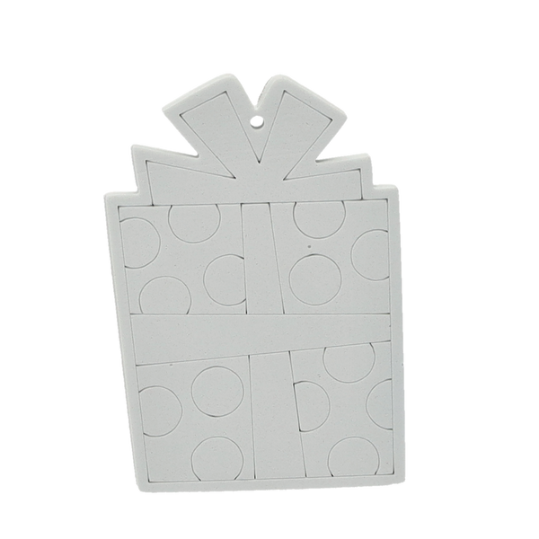 Set de 3 ornamente de Crăciun de 10 cm pentru suspendare "Fă-o singur" cu 4 markere mix 6 modele *8952