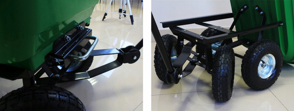 WÓZEK OGRODOWY DWUFUNKCYJNY CZARNY