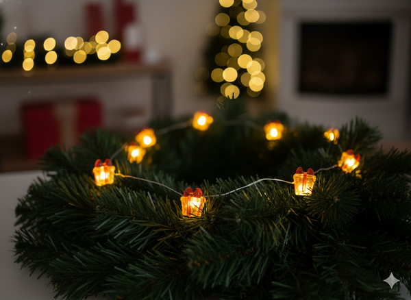 LED SVETELNÝ ŤAŽKÝ DARČEK 20 L NA BATÉRIE balenie=20ks *0177