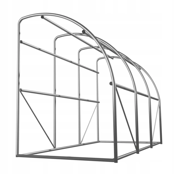 TUNEL FOLIOWY OGRODOWY 3 SEGMENTOWY "POŁÓWKA" ZIELONY 3x1,5x2 m