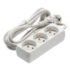EXTENSION CORD POWER STRIP 3 SOCKETS 3M WHITE