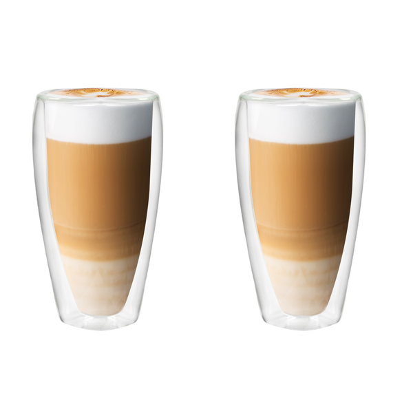 SADA. 2 TERMICKÝCH SKLENÍC S DVOJITOU STENOU 430 ML *9814