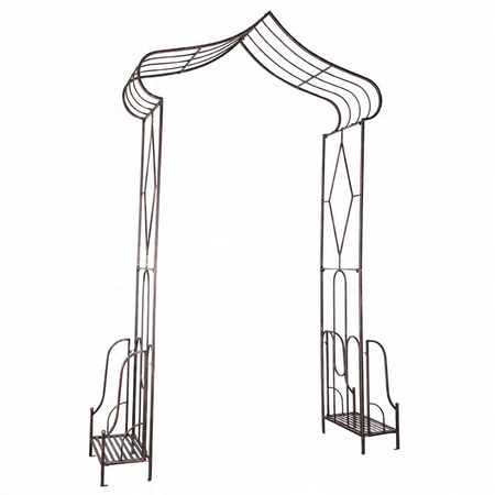 PERGOLA OGRODOWA 173 x 51 x 260 CM ANTYCZNY BRĄZ *1449