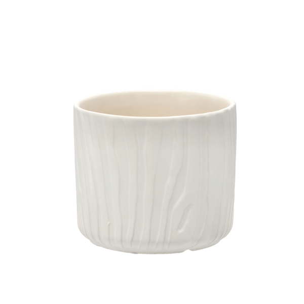 CERAMIC COVER FOR A POT 11,5 x 11,5 x 10 CM WHITE MATTE