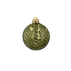 SET OF 10 BAUBLES 6 CM OLIVE/COPPER/GRAPHITE