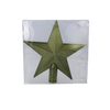 TREE TOPPER 20 CM STAR OLIVE/COPPER/GRAPHITE