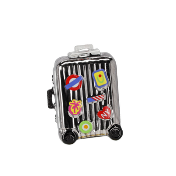 GLASS ORNAMENT - TRAVEL SUITCASE 8.1 X 4 X 11 CM