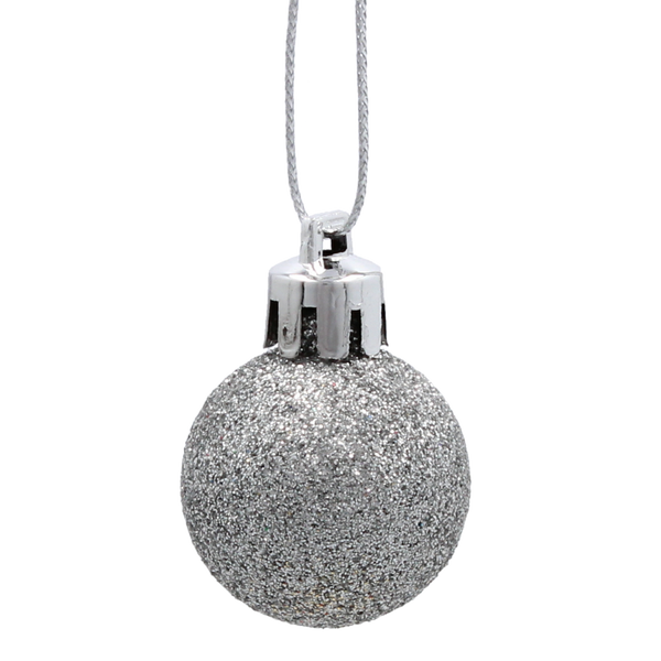 SET OF 33 CHRISTMAS BAUBLES RED, SILVER, GOLD