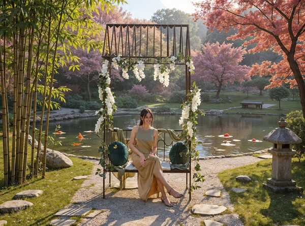 PERGOLA OGRODOWA Z ŁAWKĄ 123 x 63 x 252 CM ANTYCZNY BRĄZ*1456