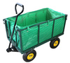 WÓZEK OGRODOWY DWUFUNKCYJNY XL - ZIELONY Z PLANDEKĄ *0108