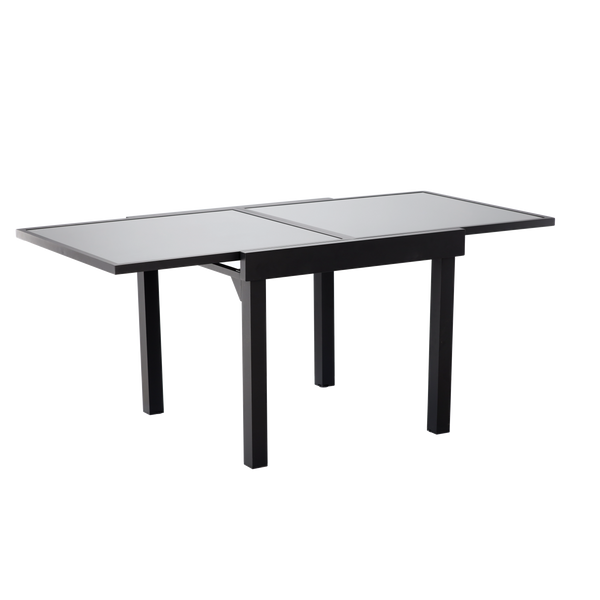 STÓŁ ALUMINIOWY ROZKŁADANY "OLIVER" 90/180 x 90 x 75,5 CM *0398