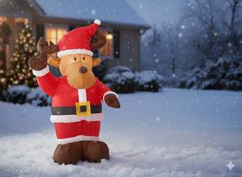 INFLATABLE REINDEER LED 135 CM