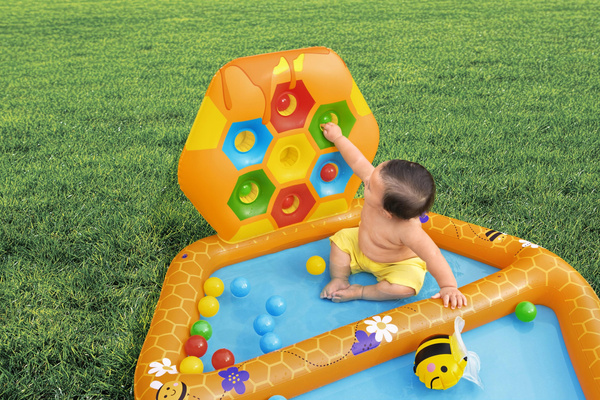 Bestway 50" x 47" x 24"/1.27m x 1.19m x 61cm Lil' Beehive Baby Pool & Ball Pit