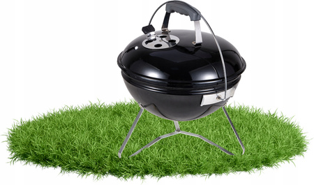CHARCOAL KETTLE BBQ ON LEGS WITH LID 37 x 37 x 44 CM