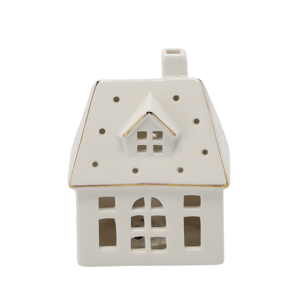 FIGURKA BOŽONAR. - DOMEK Z KERAMIKY 10 X 6,2 X 13 CM LED balenie=2ks *1223