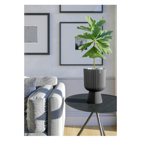 Plant pot Keli Mika 400mm anthracite
