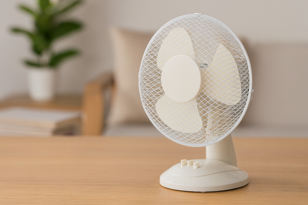 WHITE DESK FAN 25W