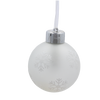KPL. 3 BOMBEK SZKLANYCH LED ZE ŚNIEŻYNKAMI Z PILOTEM 8 X 10 CM *9476