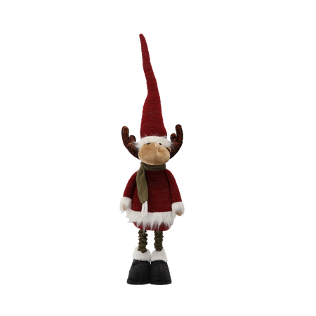 HOLIDAY REINDEER WITH ADJUSTABLE LEGS 90 - 138 CM RED