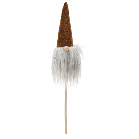 CHRISTMAS GNOME ON A STICK 7 x 3 x 24 CM MIX COLORS