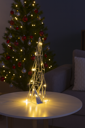OZDOBA ŚWIĄTECZNA - CHOINKA LED 40 CM GEOMETRYCZNA *6307