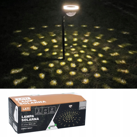 SOLAR LAMP 11 x 9 x 38.5 CM LATI LED WARM WHITE